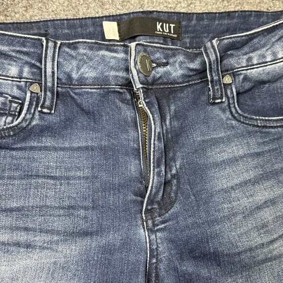 Women's Kut from the Kloth Medium Wash Mid Rise Donna Ankle Skinny Jeans sz 2‎ - Picture 4 of 8